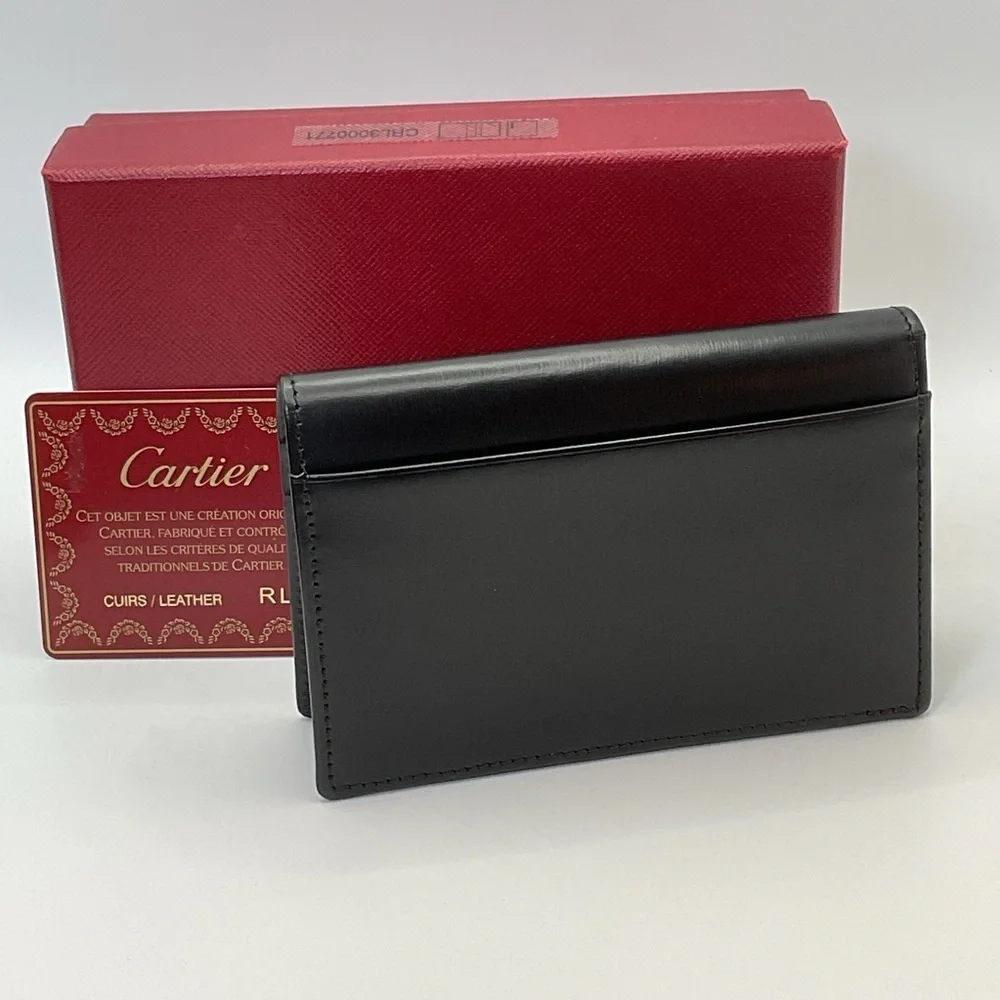 Cartier Black Leather Card Holder